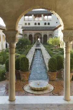 Granada,Spain,the Generalife Stock Photos