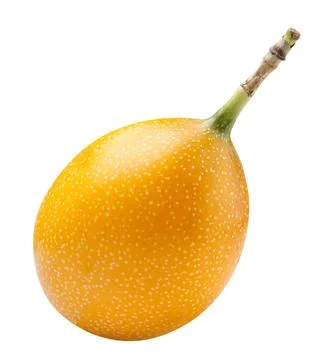 Granadilla fruit close-up on a white background. Isolated Stock Photos