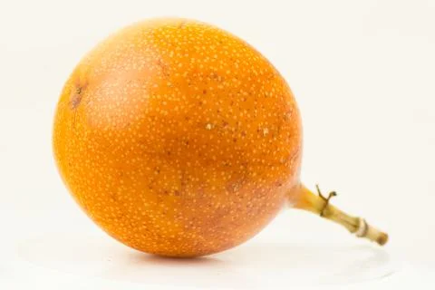 Granadilla on white background Stock Photos