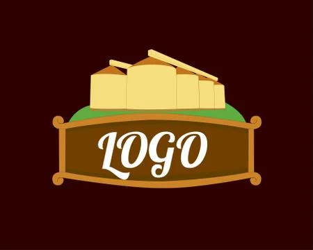 Granaries logotype Stock Illustration