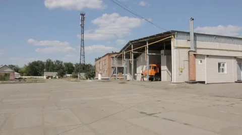 Granary, processing of agricultural crops Stock Footage 45939958