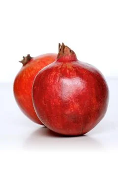 Granate fruit on ehitr background Foto stock