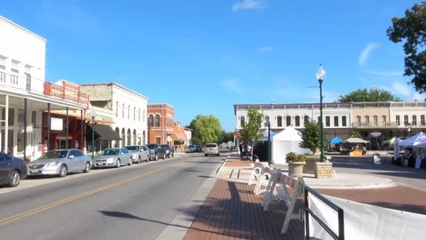 Granbury town square, Texas. Stock Footage 95916673