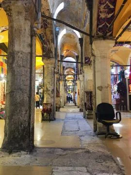 Grand Bazaar corridors Stock Photos