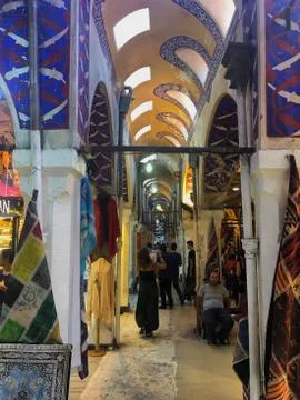 Grand Bazaar corridors Stock Photos