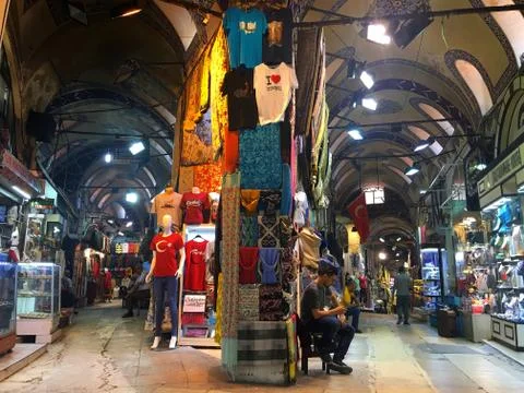 Grand Bazaar corridors Stock-Fotos