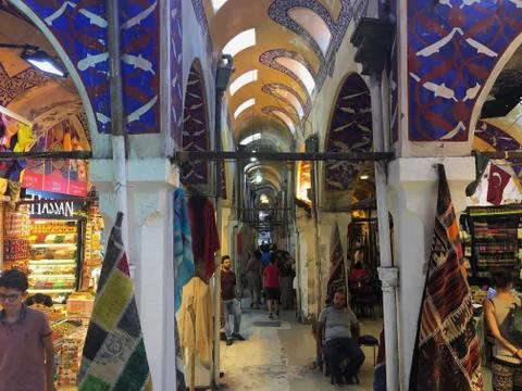 Grand Bazaar corridors Stock Photos