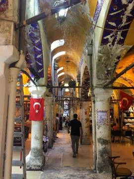 Grand Bazaar corridors Stock Photos