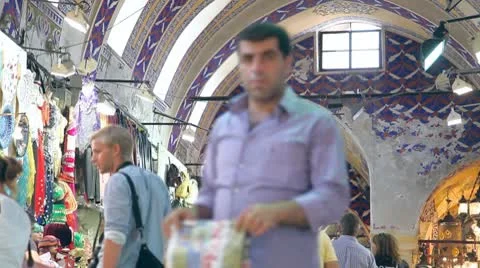 Grand bazaar interior 스톡 동영상 8848219