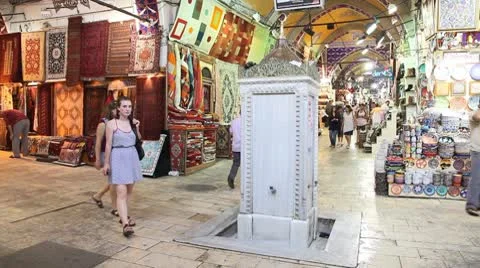 Grand bazaar interior Stockbeeldmateriaal 8848275