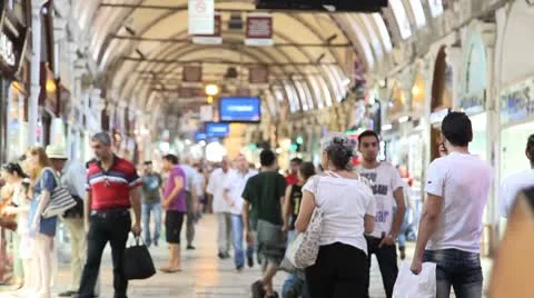 Grand bazaar interior 스톡 동영상 8848287