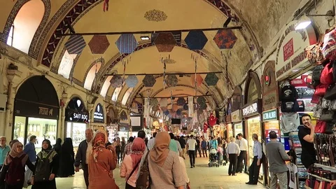 Grand Bazaar, Istanbul 库存影片 101362257