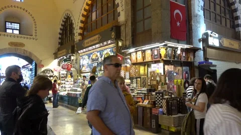 Grand bazaar, Istanbul Video stock 196897066