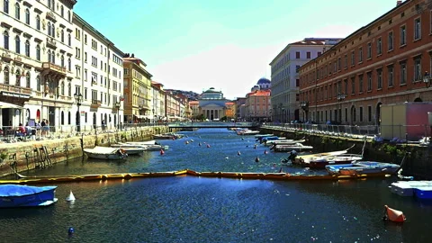 Grand Canal of Trieste Stock Footage 161538848