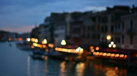 Grand Canale at sunset Stock Footage 62877140