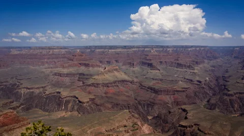 Grand Canyon Clouds Stock Footage 54080253