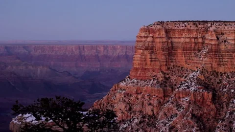 Grand Canyon Dusk Static 1 Stock Footage 79043348