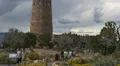 Grand Canyon East Rim 21 Tilt Up Watch Tower Arizona USA HD Footage