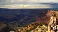 Grand Canyon East Rim 22 Pan L Colorado River Arizona USA HD Footage