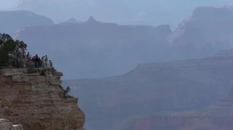 Grand Canyon Overlook Stock Footage 7733595