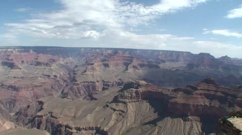 Grand Canyon pan Stock Footage 1034746