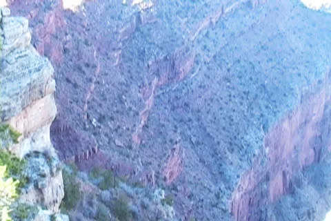 Grand Canyon Pan Up Medium Stock-Footage 22676316