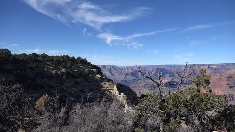 Grand Canyon Powell Point cloud wisps Vídeos de archivo 107252324