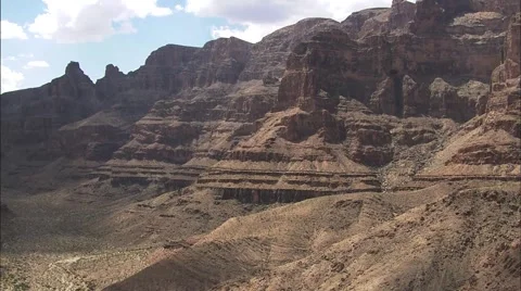 Grand Canyon River Cliffs Stock Footage 40667574