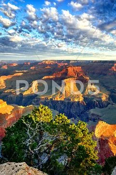 Grand canyon sunrise Stock Photos