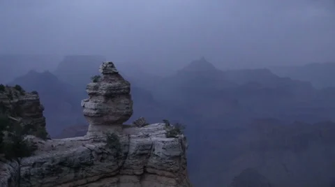 Grand Canyon Thunderstorm Stock-Footage 40476144