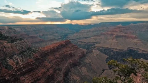 Grand Canyon - Timelapse Sunset Video stock 246529861