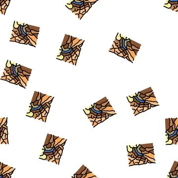 Grand canyon vector seamless pattern Stock Illustration