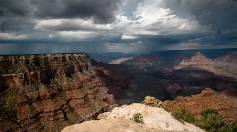 Grand Canyon view time lapse Yaki point Stock Footage 56133433