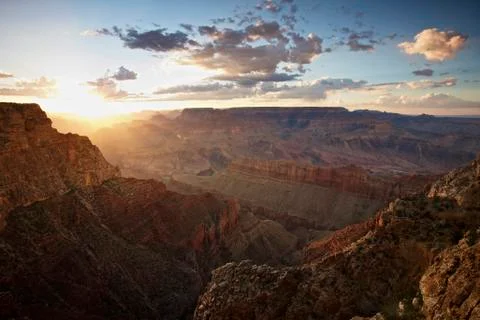 Grand Canyon, west of Lipan Point, Arizona. Stock Photos