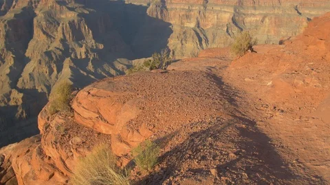Grand Canyon's edge Stock Footage 87242246