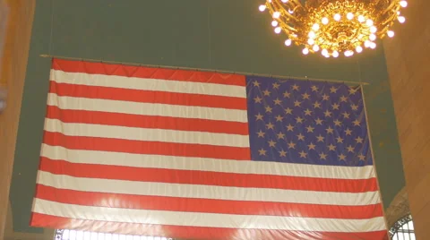 Grand Central American Flag 動画素材 42940906