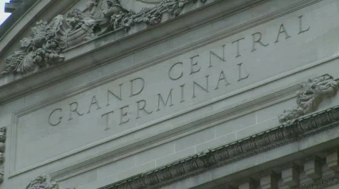 Grand Central Exterior Stock Footage