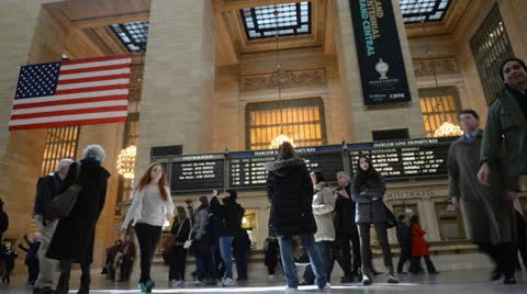 Grand Central HD time lapse video Video stock 22754401
