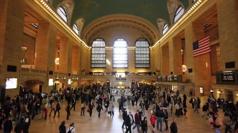 Grand Central slow motion Stock Footage 3476429