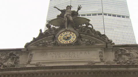 Grand Central Station Clock Stock Footage 51777456