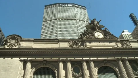 Grand Central Station Facade Video stock 93555194