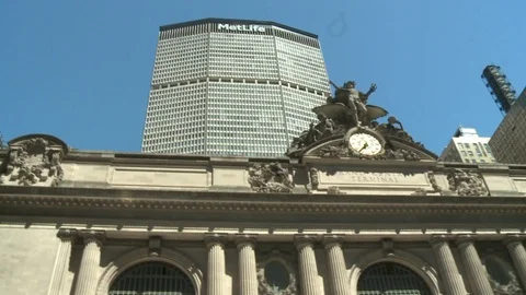 Grand Central Station Facade Video stock 93555201