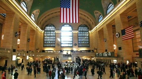 Grand Central Station Video stock 599047
