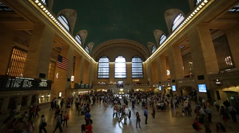 Grand Central Station Stock Footage 34969293