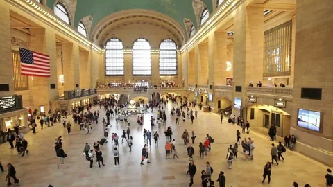 Grand Central Station Pan Stock Footage 79832346