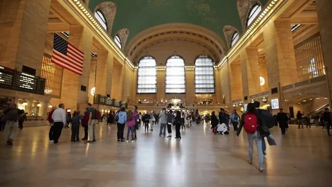 Grand Central Station Time Lapse Stock Footage 79832280
