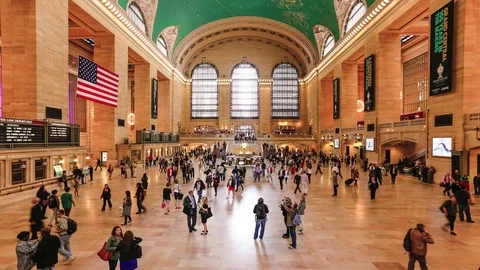 Grand Central Station Time Lapse Stock Footage 82469150