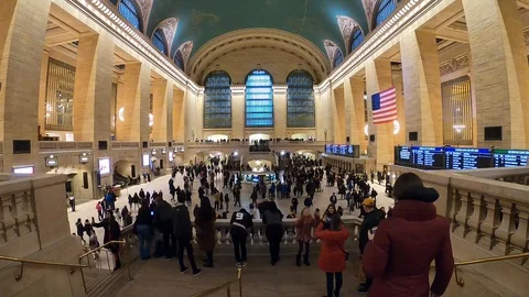 Grand Central Station Timelapse Stock Footage 124321650