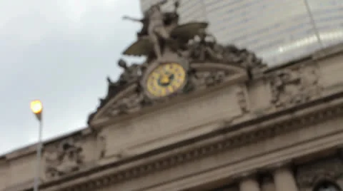 Grand Central Terminal Clock Stock Footage 25770951