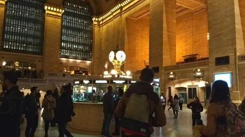 Grand Central Terminal Hyperlapse Stock Footage 96515718